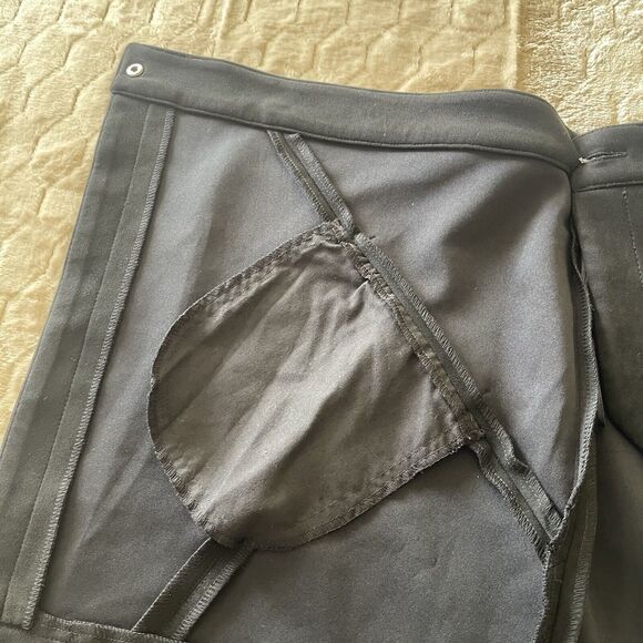 NWT-William B Asymmetrical‎ Hem Eco Black Suede Mini Skirt Sz S MSRP $62 - Picture 7 of 16